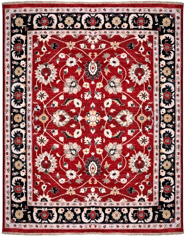 A professionally restored oriental rug after Eco Valley Chem-Dry’s carpet cleaning service, highlighting vibrant colours and a fresh, odor-free finish suitable for homes dealing with pet urine removal and deep stain treatment.