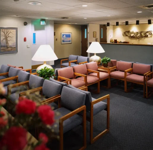 Clean commercial waiting area showing why carpet cleaning is important for a professional and hygienic space.