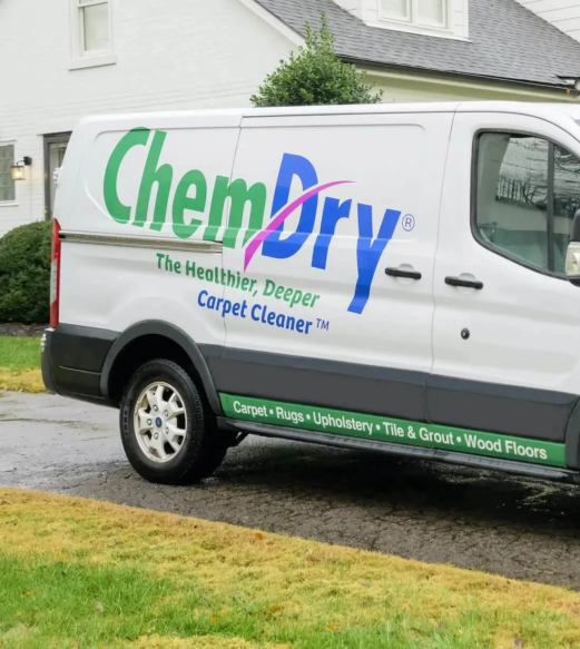 Eco Valley Chem-Dry hardwood floor cleaning service van in Calgary